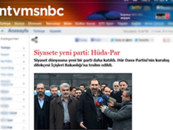 NTV: Siyasete Yeni Parti: Hüda-Par