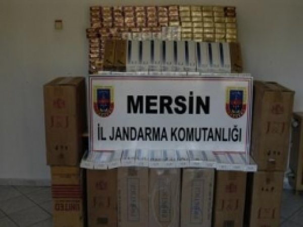 Tarsus'ta Bin 650 Kaçak Sigara Paketi  Ele Geçirildi 