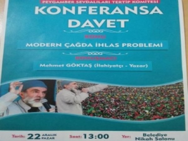 Göktaş Hoca Sivaslılara İhlası Anlatacak 