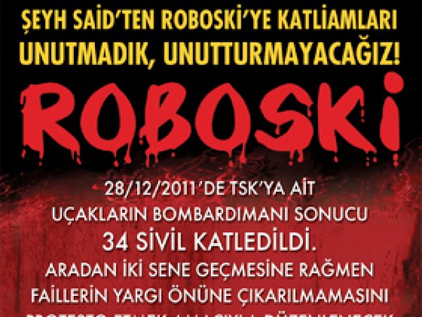Diyarbakır'da Roboski Katliamını Kınamaya Davet
