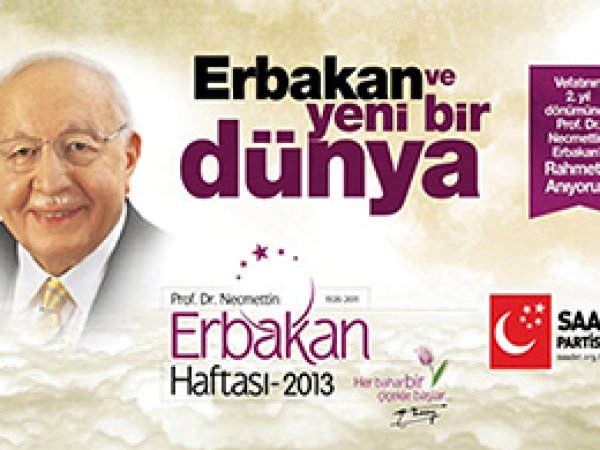 Erbakan Haftası Etkinlikleri Başlıyor
