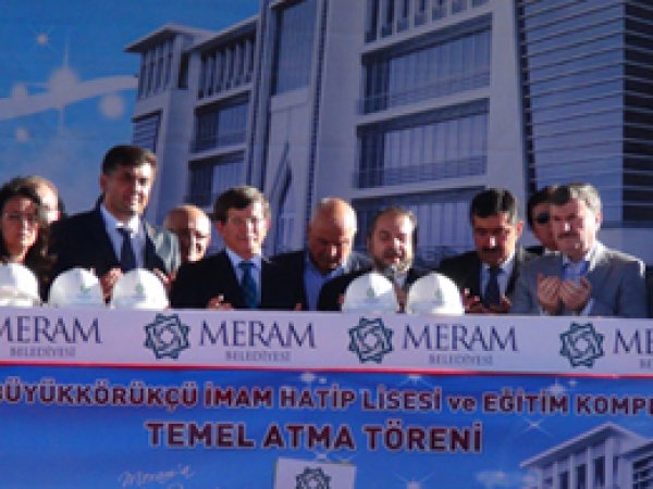 Konya'da İmam Hatip Lisesi Temel Atma Programı