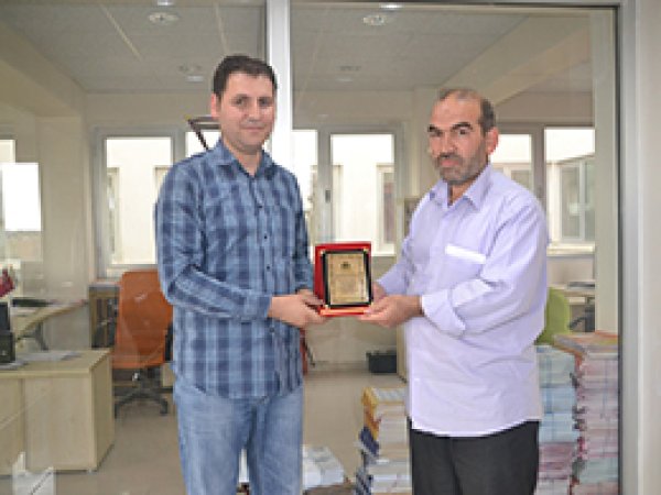 Viranşehir Cami-Der'den Teşekkür Plaketi 