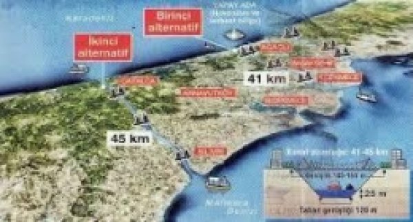 Kanal İstanbul Projesinin Geçeceği Yerler 