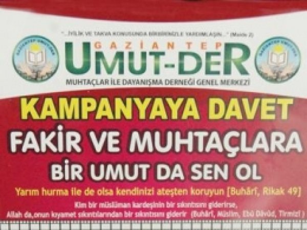 'Fakir ve Muhtaçlara Bir Umut da Sen Ol'