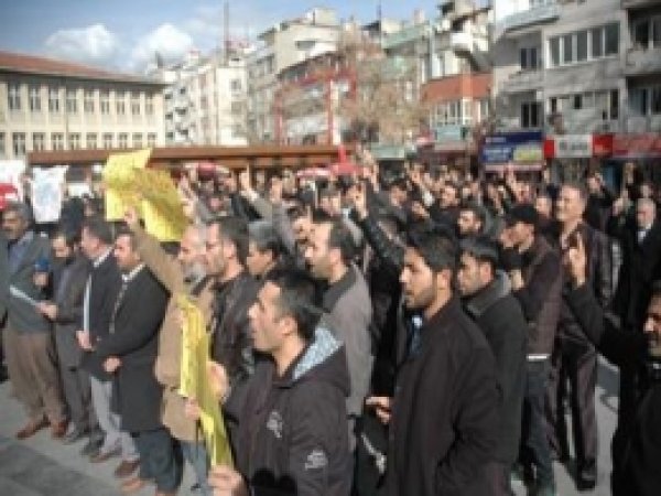 Antep'te Suriye Protestosu  