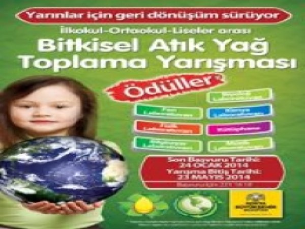 Okullarda Bitkisel Atık Yağ Toplama Yarışması 