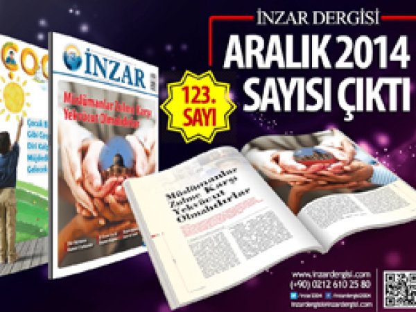 İnzar Dergisi Aralık 2014 Sayısı Çıktı