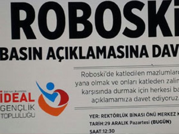 İdeal Gençlik,  Roboski katliamını kınayacak