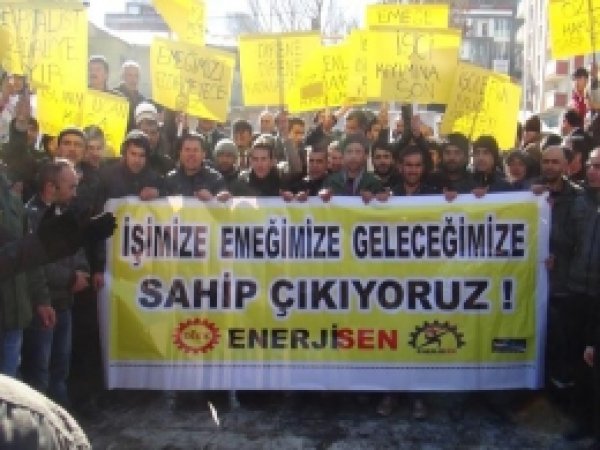Aras EDAŞ Çalışanları Özlük Haklarını İstedi 