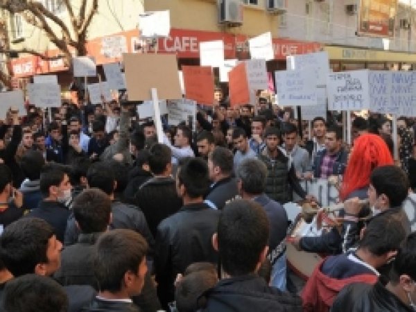 Silopi'de Termik Santrali Protesto Eylemi 