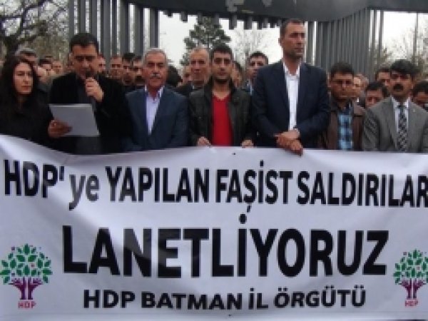 HDP/BDP Van'da Yapılan Saldırıyı Görmezden Geldi 