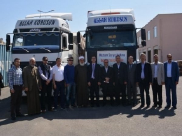 Pursak Belediyesinden Suriye'ye 3 TIR Yardım 