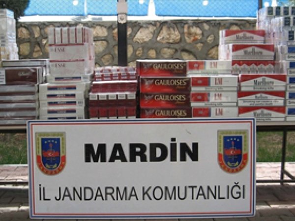Midyat'ta Kaçak Sigara Yakalandı