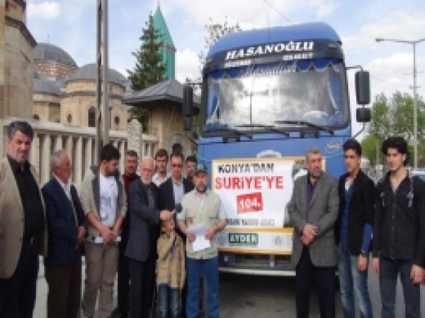 İHH-AYDER 'den Suriye'ye 104. Yardım TIR'ı  