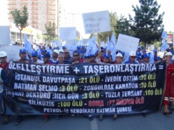 TPAO İşçileri, Özelleştirmeye Karşı Yürüdü 
