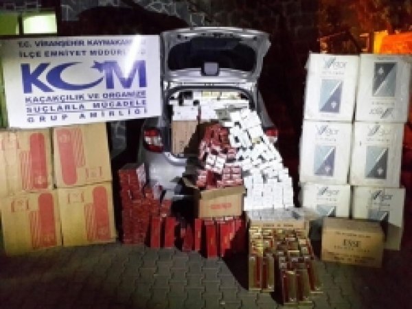 Viranşehir'de 18 Bin Kaçak Sigara Ele Geçirildi 