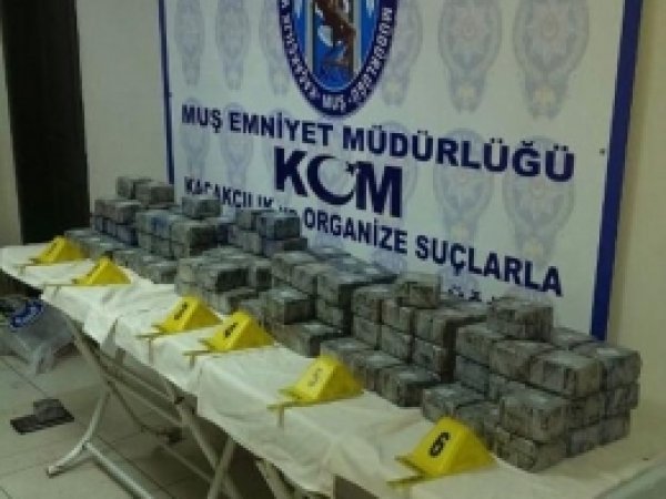Muş'ta 67 Kilo Eroin Maddesi Yakalandı