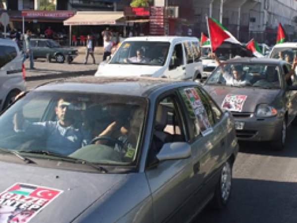 Gaziantep'te Gazze'ye Destek Konvoyu 