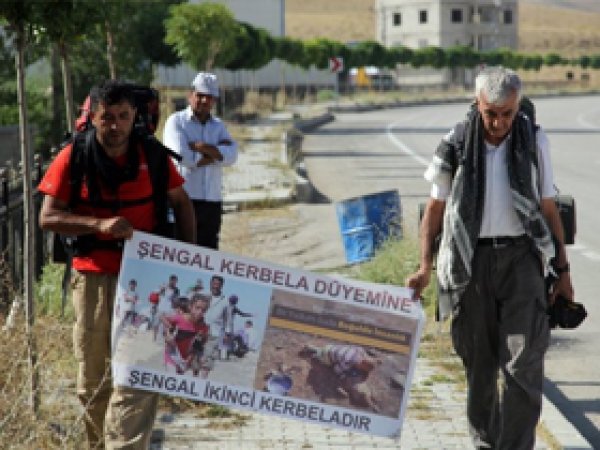 Şengal İçin 120 Kilometre Yol Yürüdüler