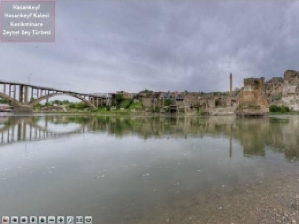 Hasankeyf '360 Derece Sanal Tur'da Görülebilecek 