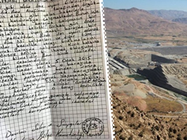 'PKK tehdidi Baraj çalışmalarını durdurdu'