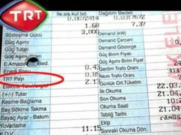 'Enerji bedelinde, TRT Payı kaldırılmalıdır'