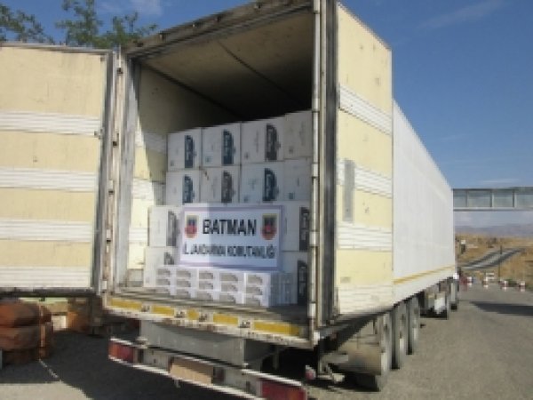 Batman'da 263 bin paket  sigara yakalandı