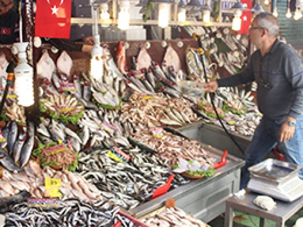 Kocaeli'de balık pazarı canlandı