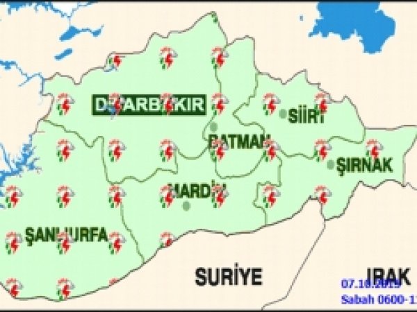 Diyarbakır ve çevresinde yağış uyarısı