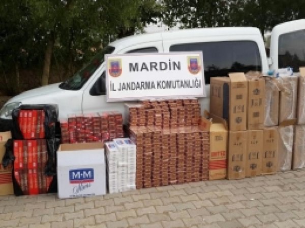 Mardin'de kaçak sigara yakalandı