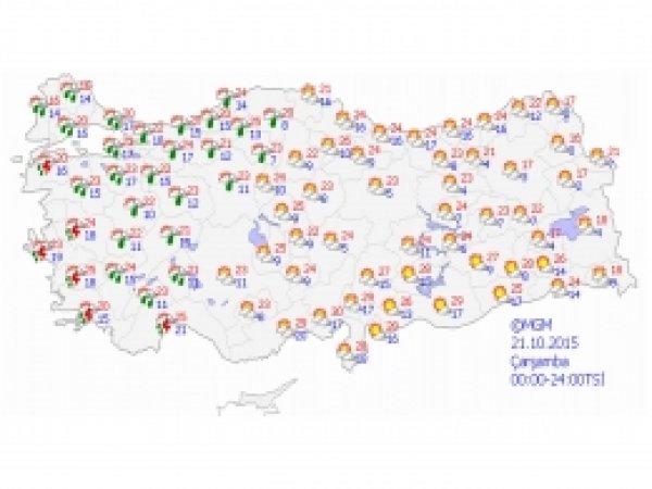 Türkiye yağışlı havanın etkisine girdi
