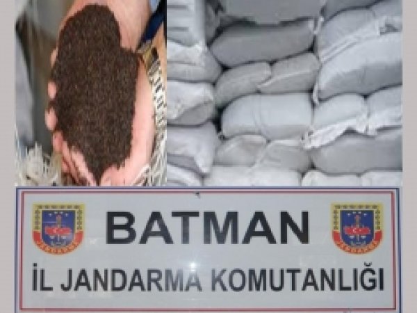 Batman'da kaçak çay ele geçirildi