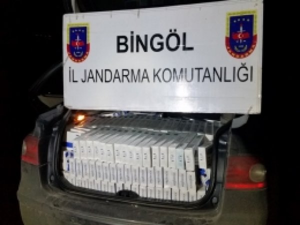 Bingöl'de 11 bin paket kaçak sigara ele geçirildi