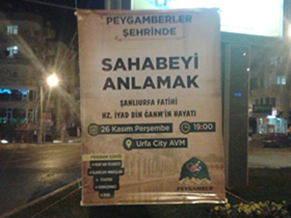 Urfa'da sahabeyi anmaya davet