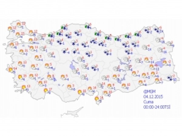 Yurtta buzlanma, don ve sis uyarısı
