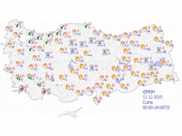 Türkiye genelinde hava durumu