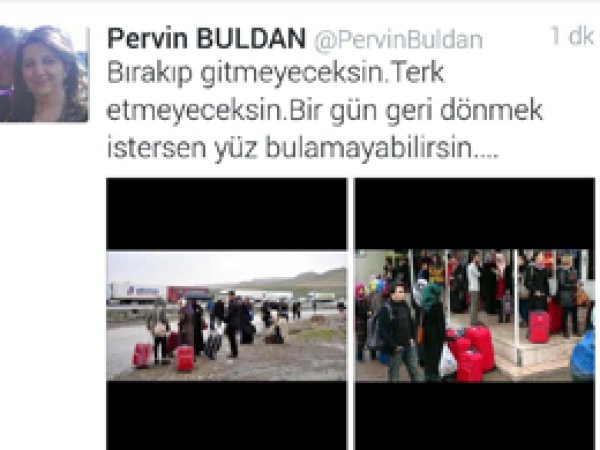 HDP'li Buldan'dan evlerini terkeden halka tehdit
