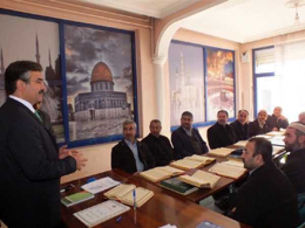 Müftüden Hizmet İçi Eğitim kursuna ziyaret
