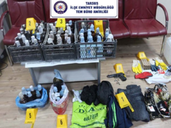 Tarsus'ta 162 Molotof ele geçirildi