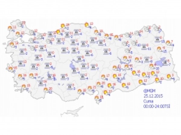 Ülke genelinde yağış beklenmiyor