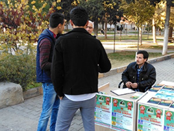 Nizip'te Siyer Sınavı için stantlar açıldı
