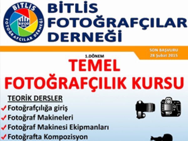 BİFOD'dan Temel Fotoğrafçılık Kursu