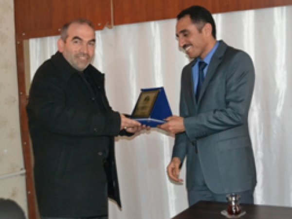 Peygamber Sevdalılardan teşekkür plaketi