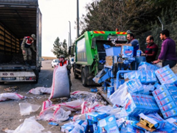 Gaziantep'te 22 bin karton kaçak sigara ele geçirildi