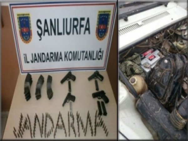 Ceylanpınar'da bir otomobilde silah ele geçirildi  