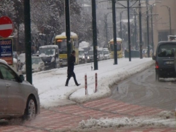 Gaziantep'te yoğun kar yağışı