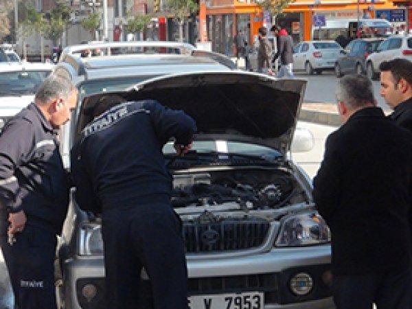 Gaz kaçıran araç paniğe neden oldu