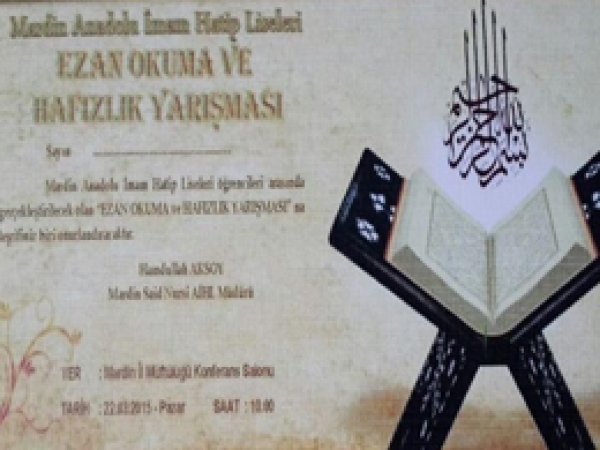 Ezan Okuma ve Hafızlık Yarışması