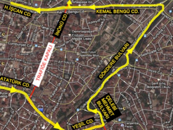 Bursa  trafiğine Kutlu Doğum ayarı